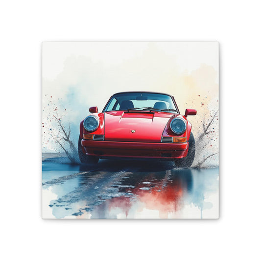 Classic Porsche Canvas Print, Vintage Car Wall Art, Retro Automotive Decor, Car Lover Gift, Enthusiast Art for Walls
