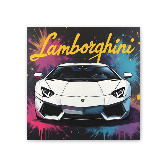 Lamborghini Canvas Wall Art, Cool Car Decor, Sport Car Enthusiast Gift, Modern Home Decor, Automotive Wall Decoration