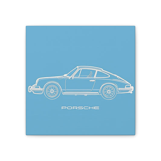 Porsche Wall Art, Retro Car Canvas, Automotive Decor, Gift for Car Enthusiasts, Home Office Decor, Vintage Car Print